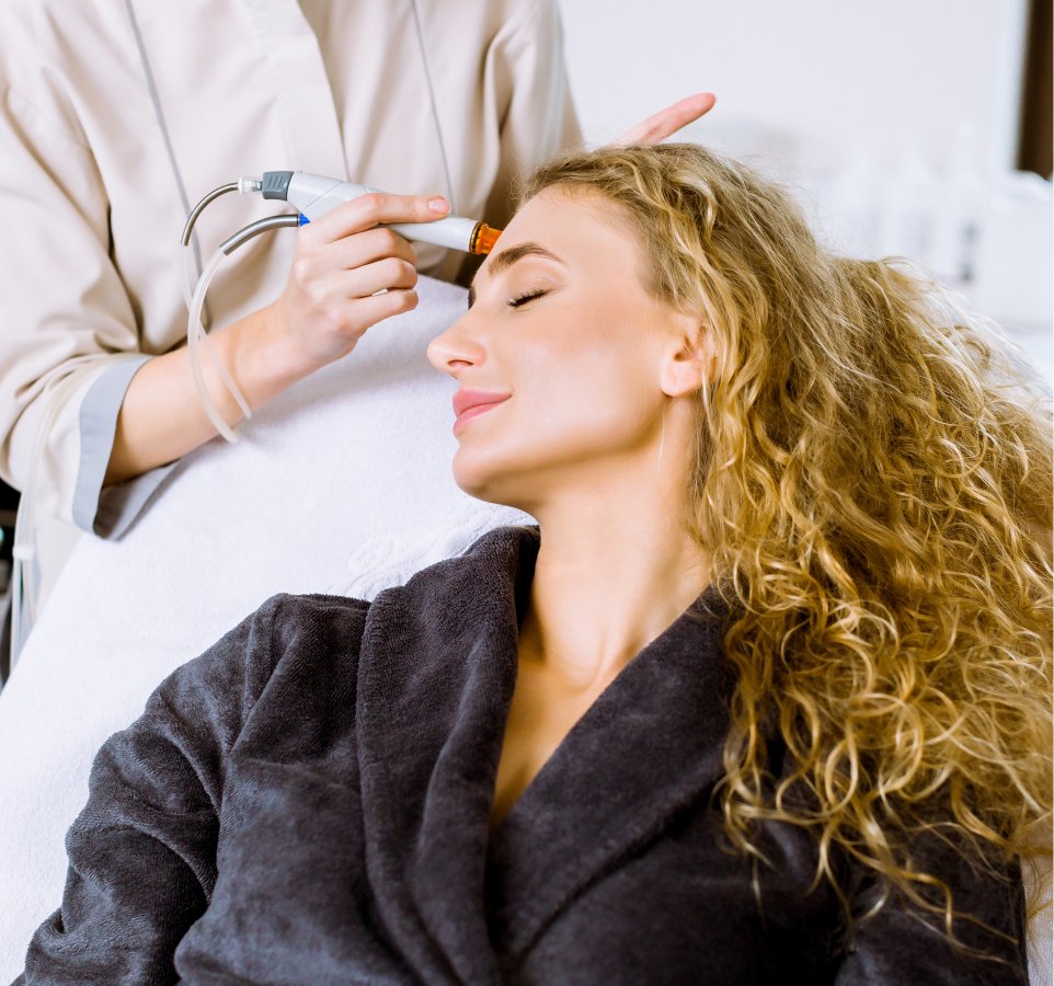 post laser healing facials